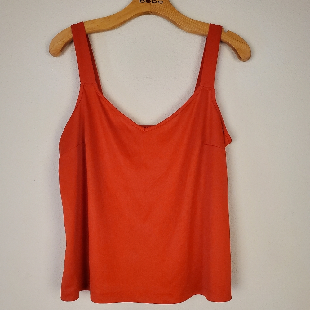 New York Design Co Women's Orange Camisole Top Size Large